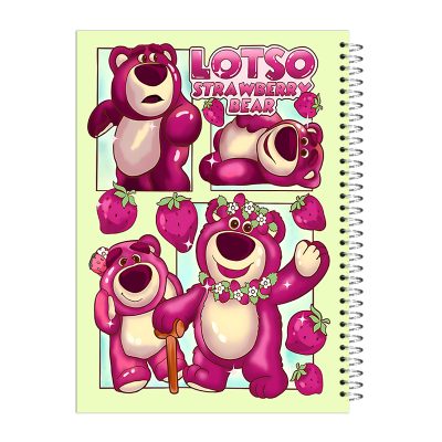 دفتر مشق 80 برگ جلد سخت کامیک طرح لوتسو کد 325