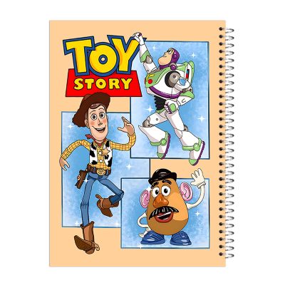 دفتر مشق 80 برگ جلد سخت کامیک طرح داستان اسباب بازی کد 326