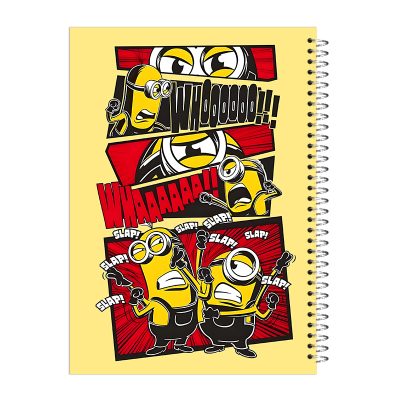 دفتر مشق 80 برگ جلد سخت کامیک طرح مینیون کد 328