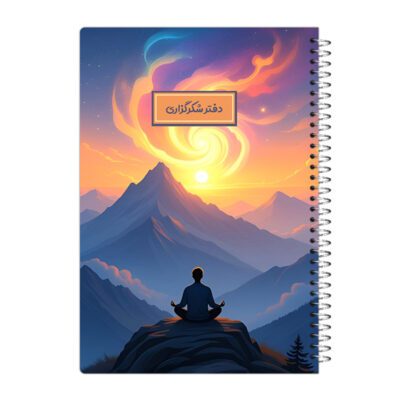 دفتر شکرگزاری 80 برگ مدل غروب کد 114