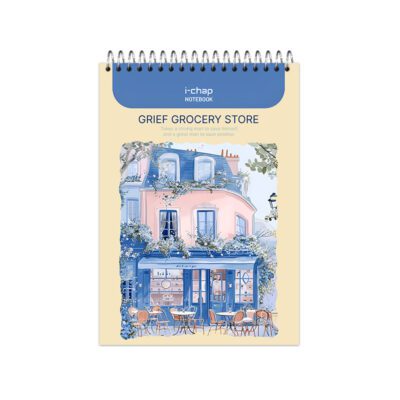 دفترچه 100 برگ بی خط مدل کافه آبی کد 129