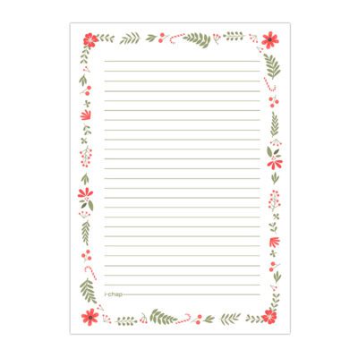 کاغذ A4 طرح دار مدل گلبرگ کد K113 بسته 10 عددی