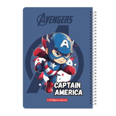دفتر مشق 60 برگ آی چاپ مدل capitan america کد 216
